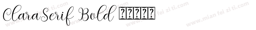ClaraSerif Bold字体转换